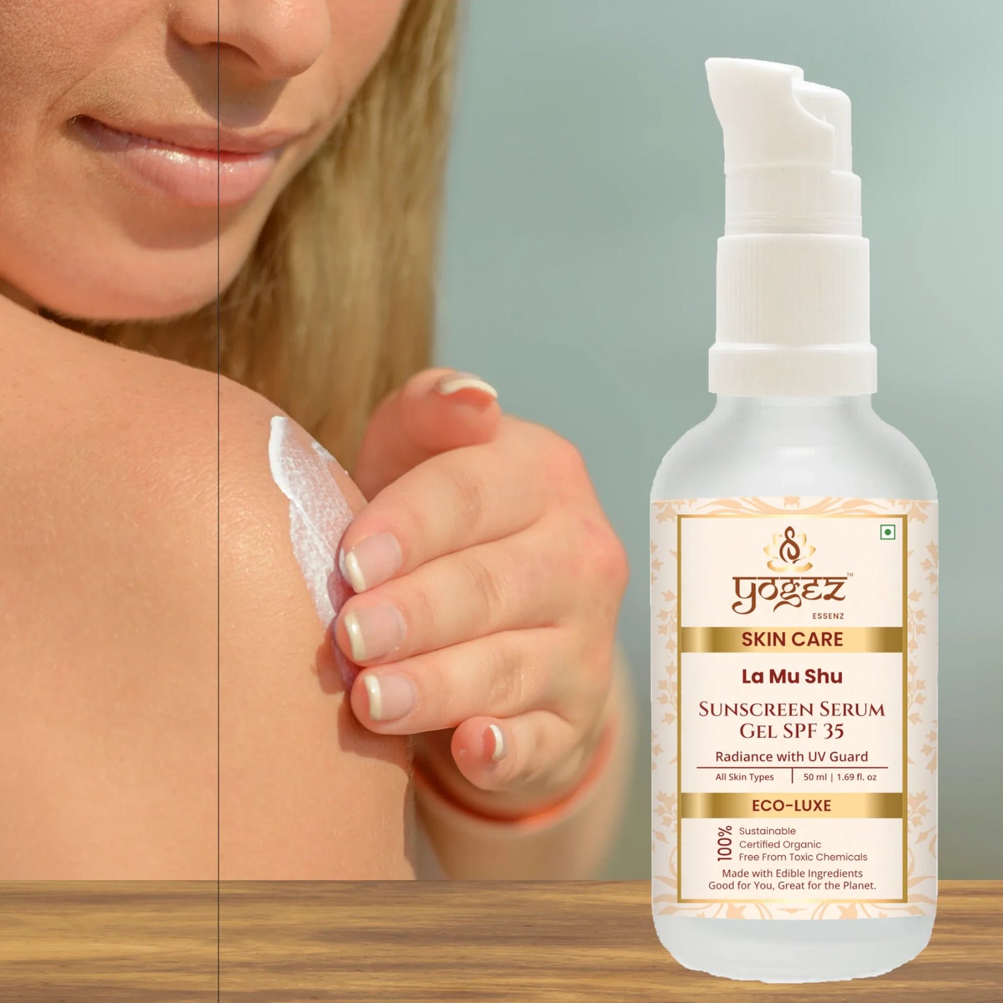 Yogez La Mu Shu Sunscreen Serum Gel SPF 35 - Distacart