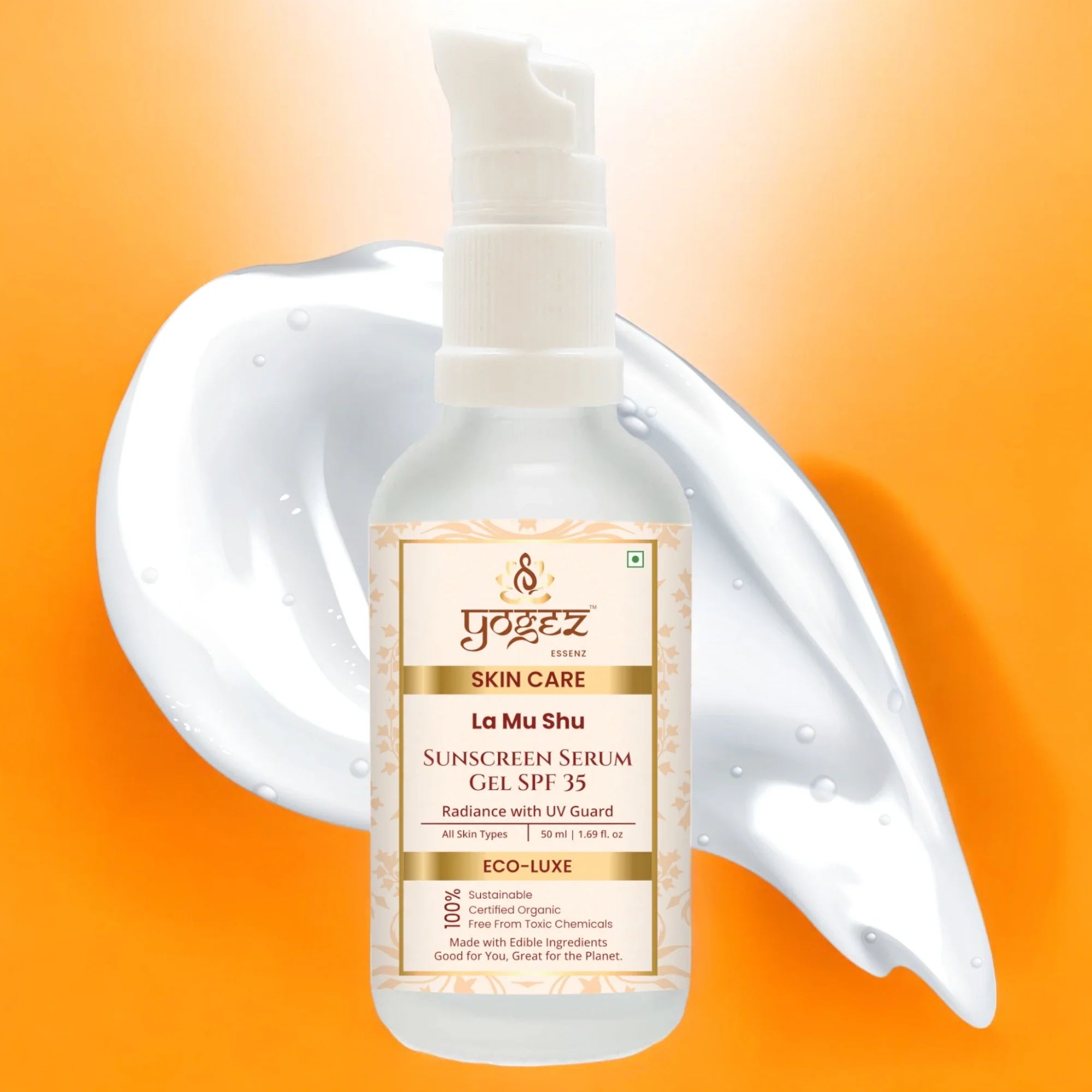Yogez La Mu Shu Sunscreen Serum Gel SPF 35 - Distacart