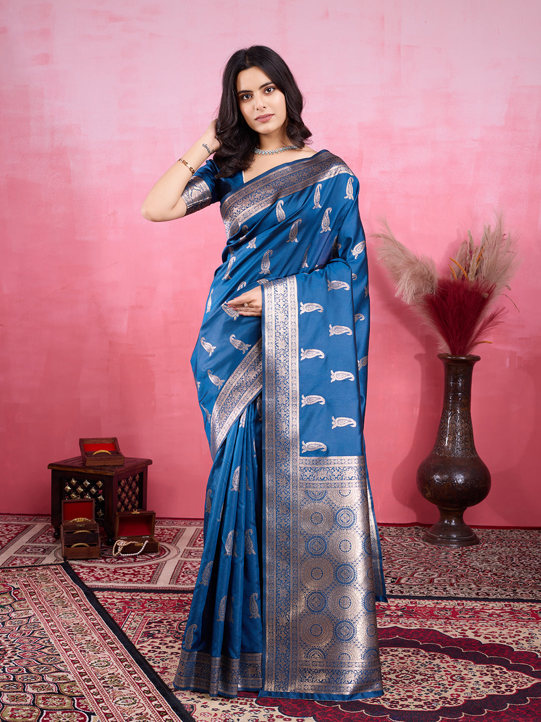 Vedant Vastram Banarasi Silk Fashion Saree - Morpinch - Distacart