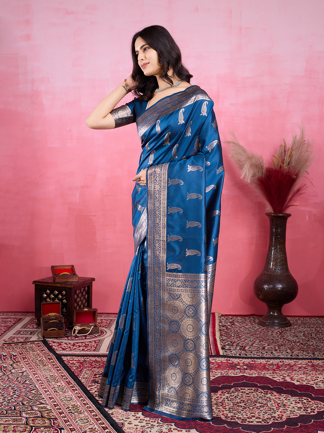 Vedant Vastram Banarasi Silk Fashion Saree - Morpinch - Distacart