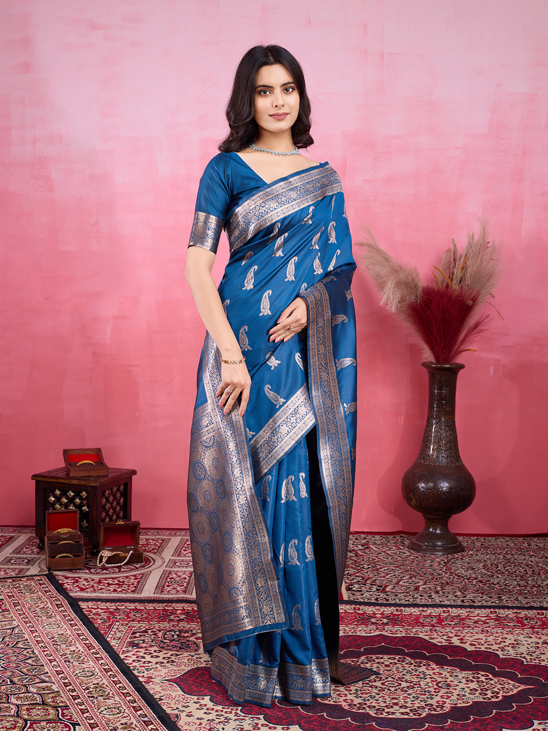 Vedant Vastram Banarasi Silk Fashion Saree - Morpinch - Distacart