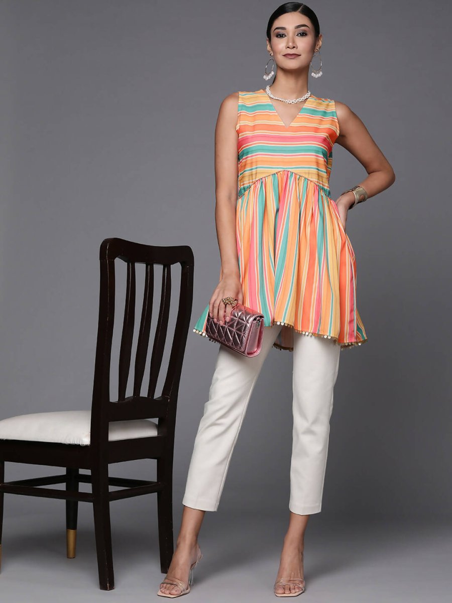 Ahalyaa Women's Traditional wear Tunic - Multicolor - Distacart