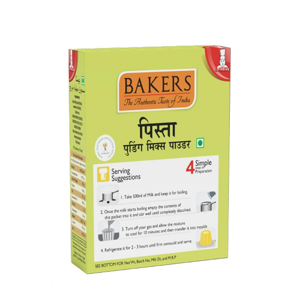 BAKERS Premium Pudding Mix - Pista Flavor - Dista