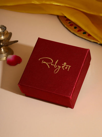 Ruby Raang Red Traditional Bangle - Distacart