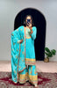 Lehenga Mart Designer Embroidered and Mirror Work Suit - Distacart
