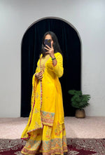 Thumbnail for Lehenga Mart Designer Embroideried and Mirror Work Suit