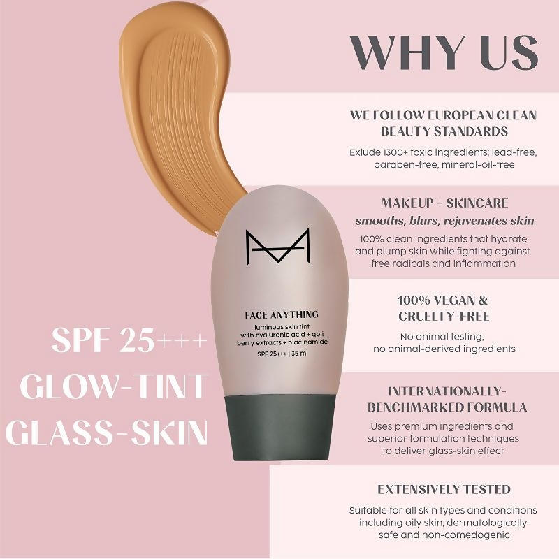 House Of Makeup Face Anything Luminous Skin Tint For Glass Skin - D10 Deep Skin Tone - Distacart