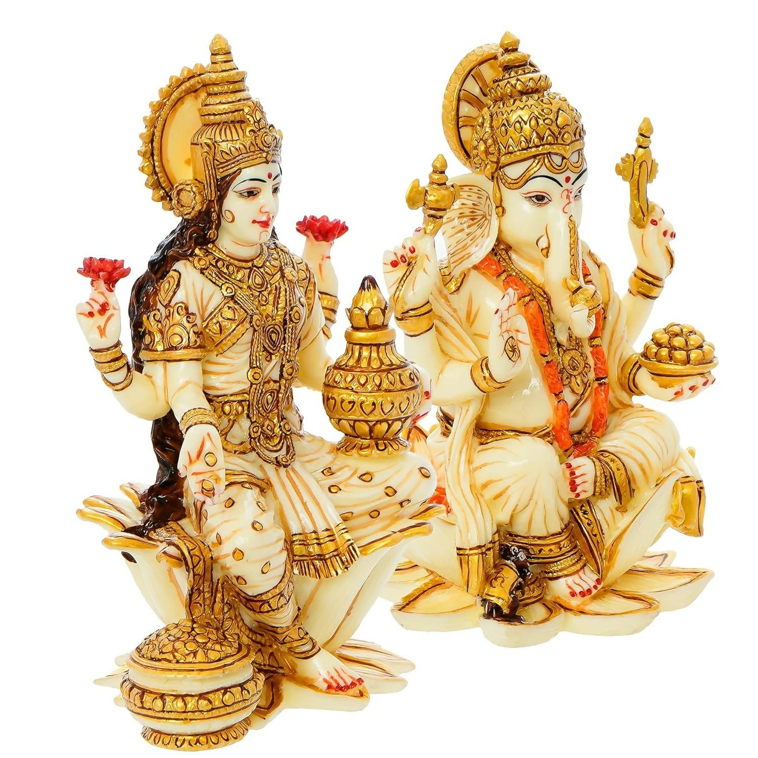 Mukundra Art N Craft 7 Goddess Lakshmi Ganesha Statue - Distacart