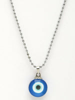 Thumbnail for NVR Unisex Silver Plated Evil Eye Pendant with Chain - Distacart