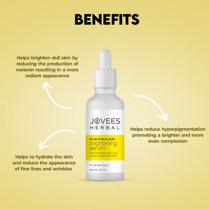 Jovees 5% Glycolic Acid Brightening Skin Serum - Distacart