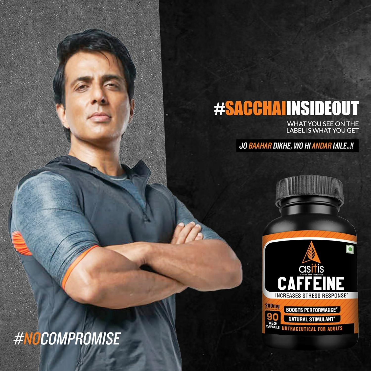 As-It-Is Nutrition Caffeine Per Serving Capsules - Distacart
