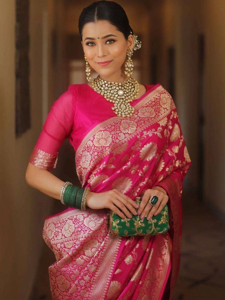 Anouk Woven Design Zari Kanjeevaram Saree - Distacart