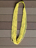 Thumbnail for Inhanns Rangsaaz 20-Layer Luxe Long Beaded Only Necklace - Lemon Yellow Only Necklace - Distacart