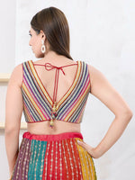 Thumbnail for Joban Fashion Multi Mulberry Silk Sleeveless Back Open Blouse