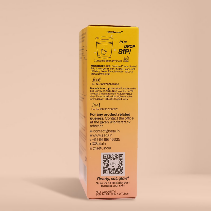 Setu Skin Renew Fizz Glutathione & Vitamin C Effervescent Tablets Setu Skin Renew Fizz Glutathione & Vitamin C Effervescent Tablets
