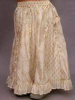 Thumbnail for Lil Drama Mishti Off White Lehanga Choli Dupatta Set For Girls