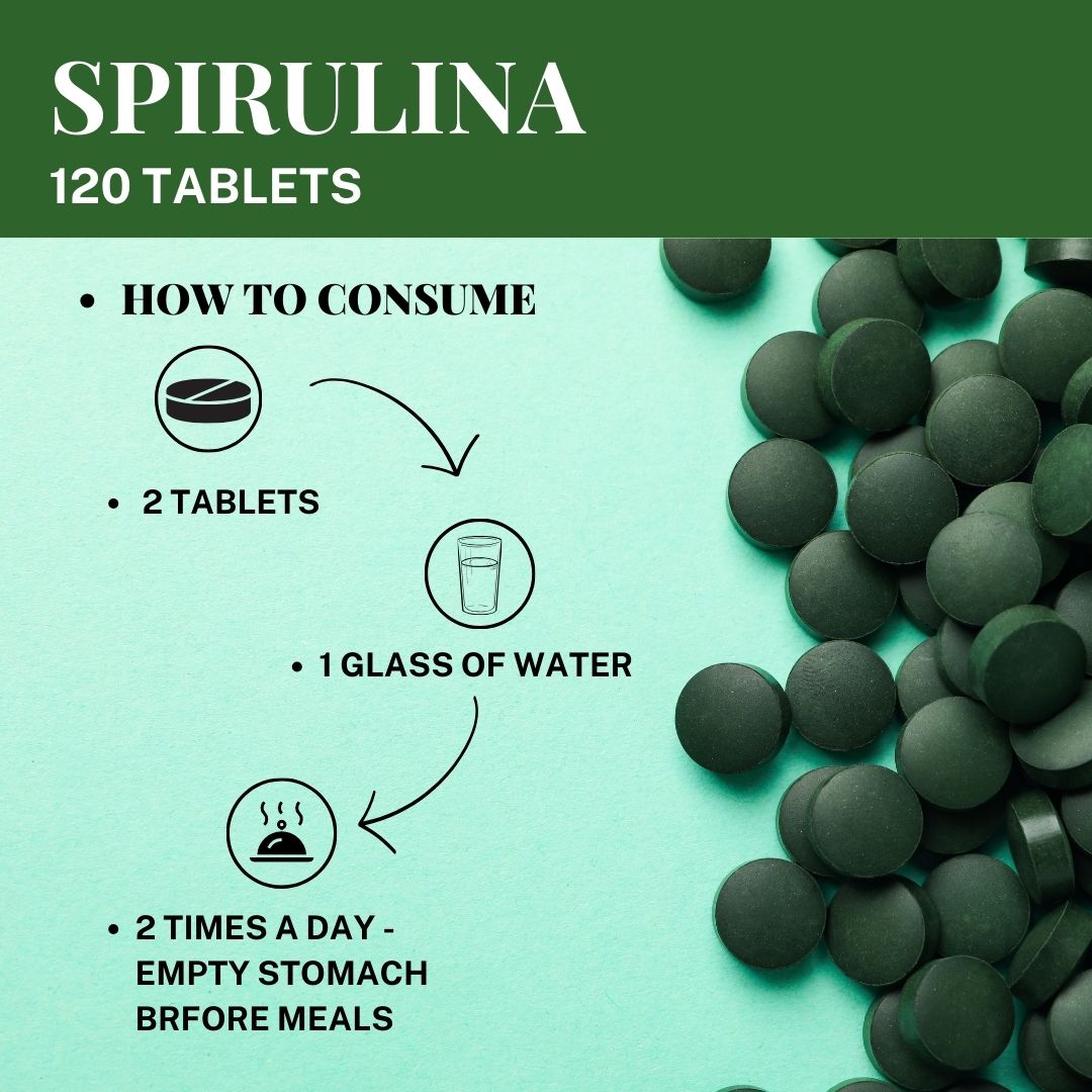 Herbal Hills Ayurveda Spirulina Tablets - Distacart