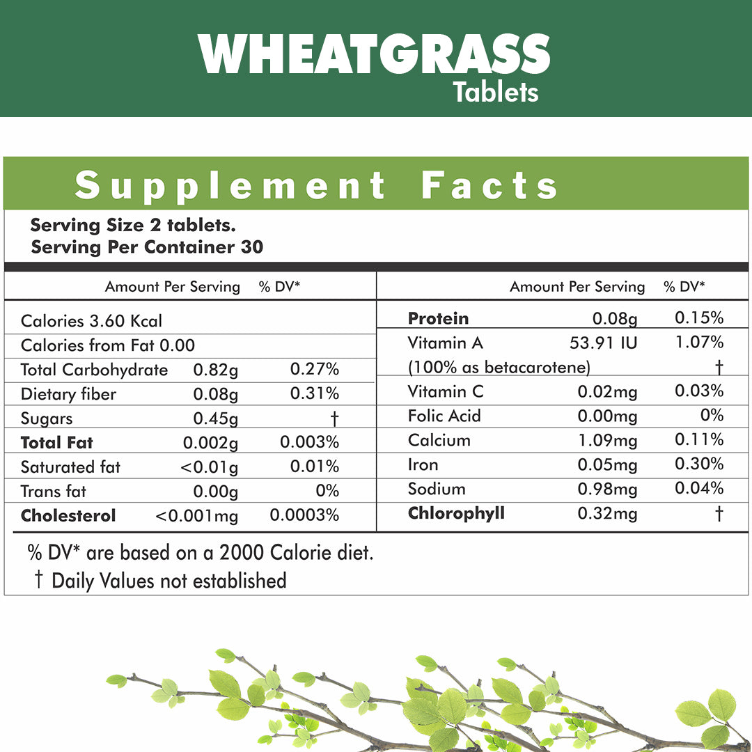 Herbal Hills Ayurveda Wheatgrass Tablets - Distacart