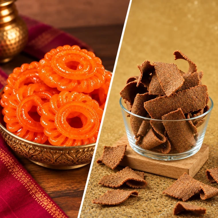 Tenali Ruchulu - Jangri + Ragi Ribbon Pakodi