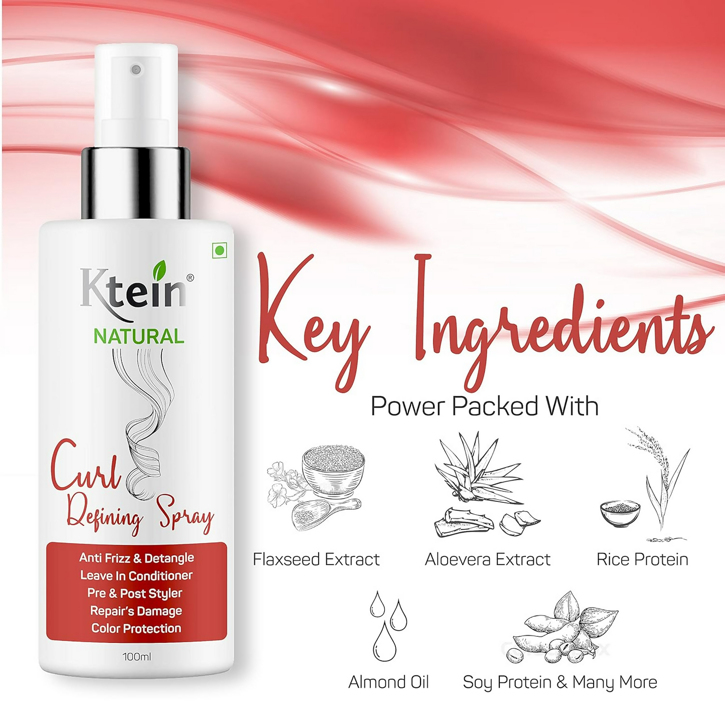 Ktein Natural Curl Defining Spray - Distacart