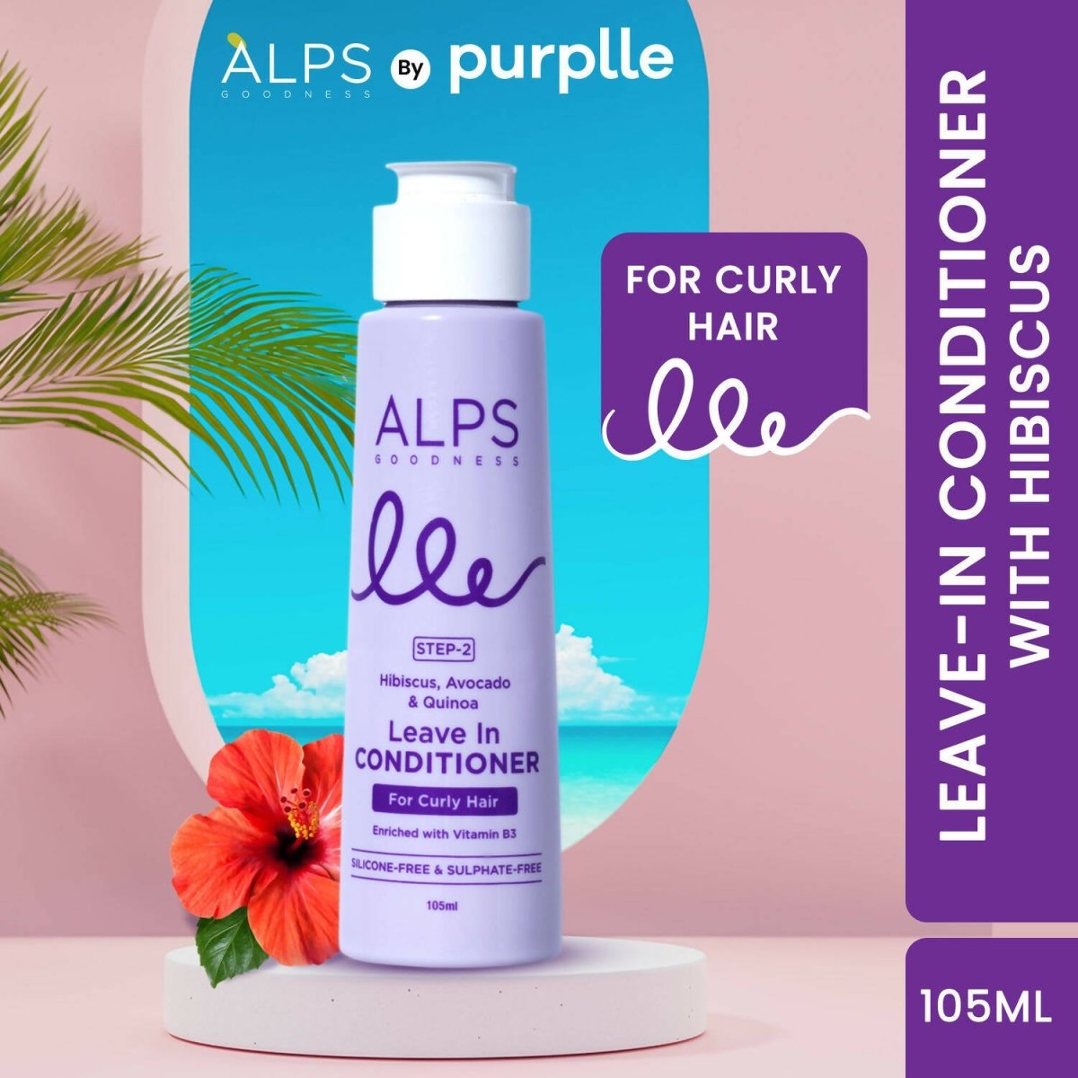 Alps Goodness Hibiscus, Avocado & Quinoa Leave in Conditioner - Distacart