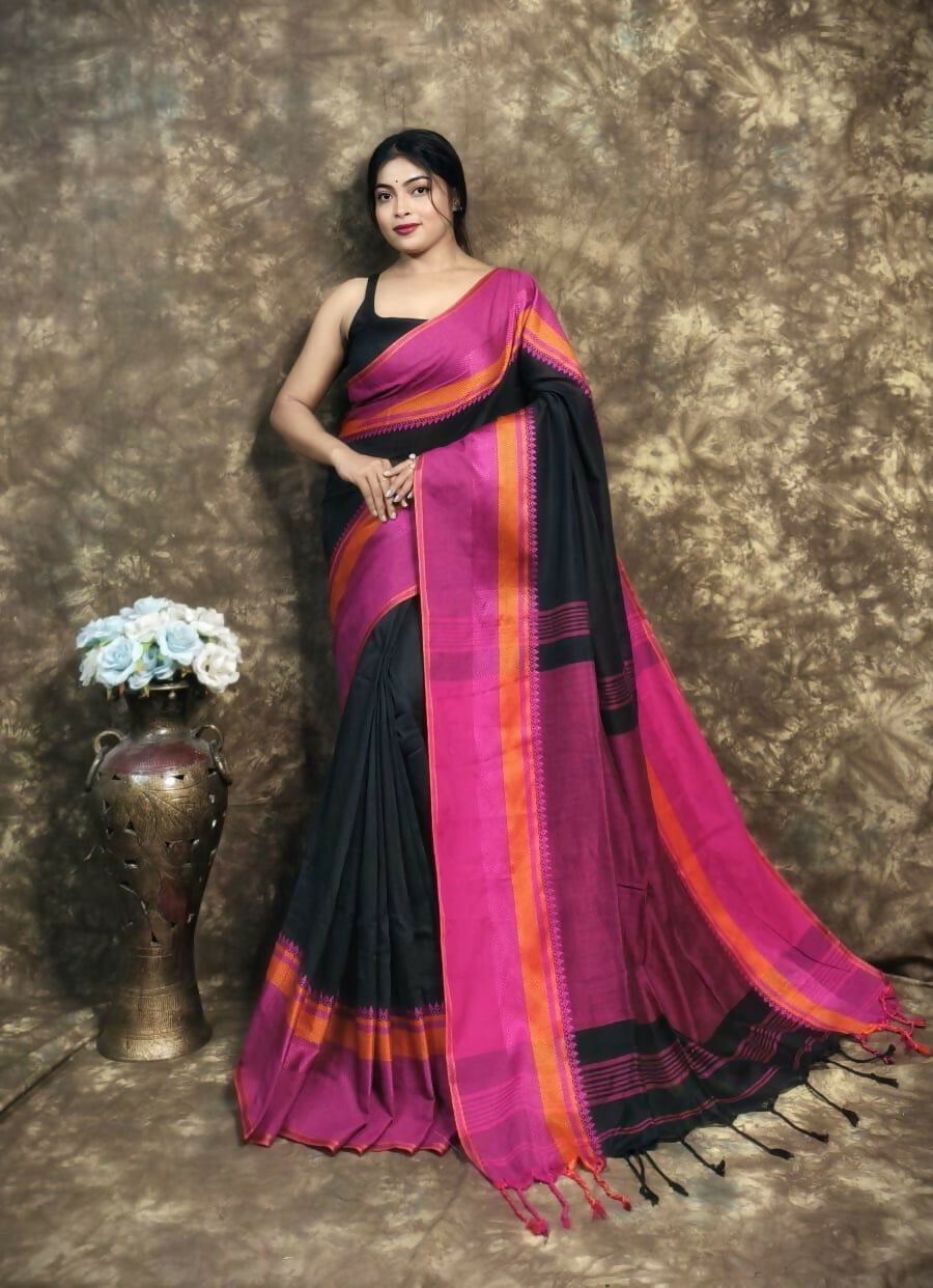 Exclusive Collection Block Print Pure Cotton Handloom Gorgeous Saree