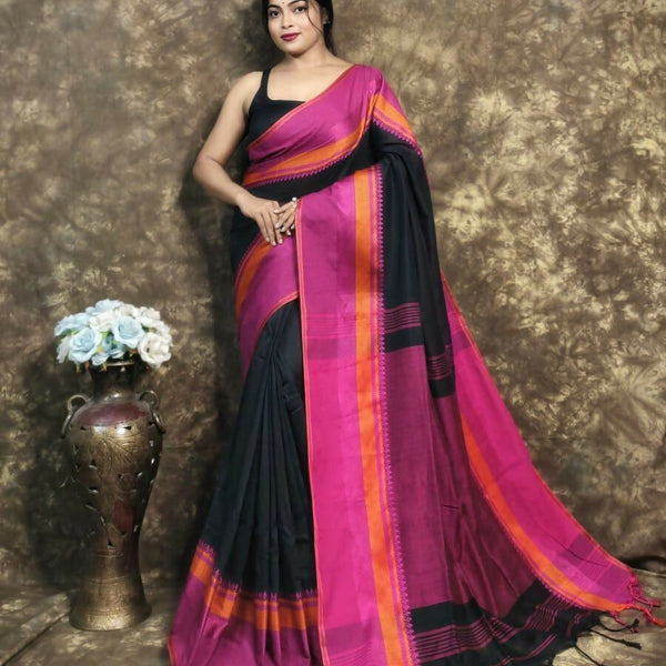 Exclusive Collection Block Print Pure Cotton Handloom Gorgeous Saree