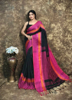 Thumbnail for Exclusive Collection Block Print Pure Cotton Handloom Gorgeous Saree