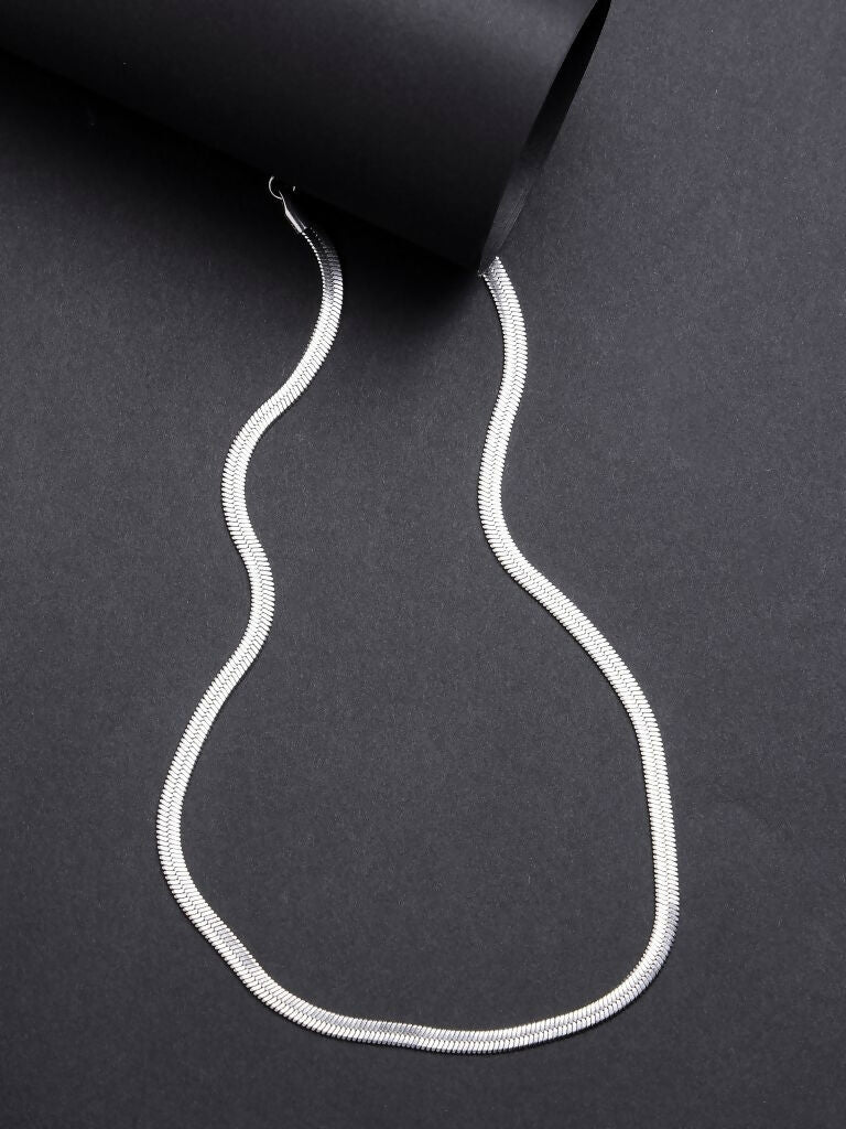 NVR Women's Silver-Toned German Silver Oxidised Chain - Distacart