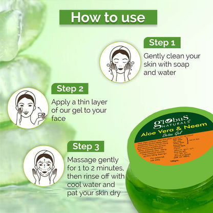Globus Naturals Aloe vera neem Gel - Distacart