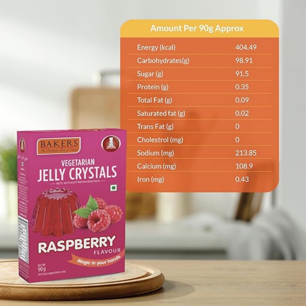 BAKERS Jelly Crystals - Raspberry - Dista