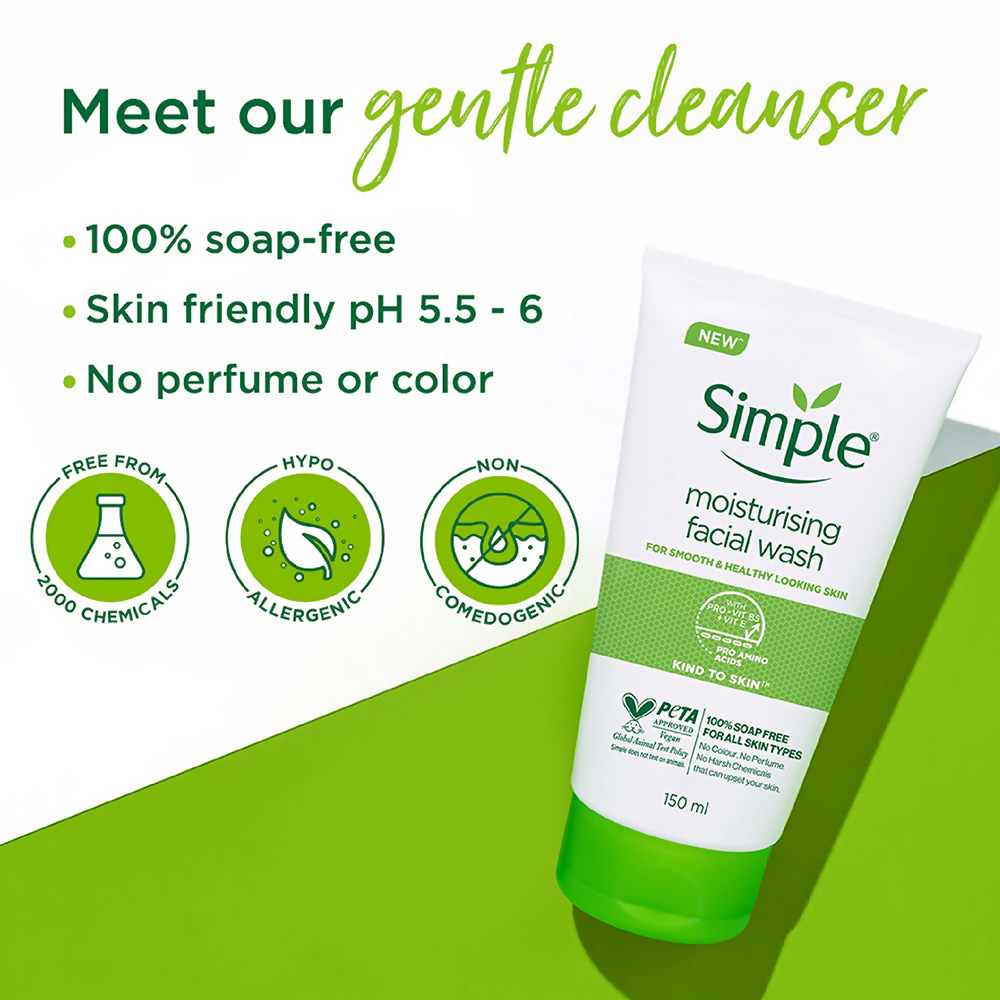 Simple Moisturising Facial Wash - Distacart
