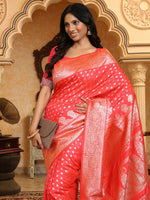 Thumbnail for Astita Banarasi Silk Pink Saree