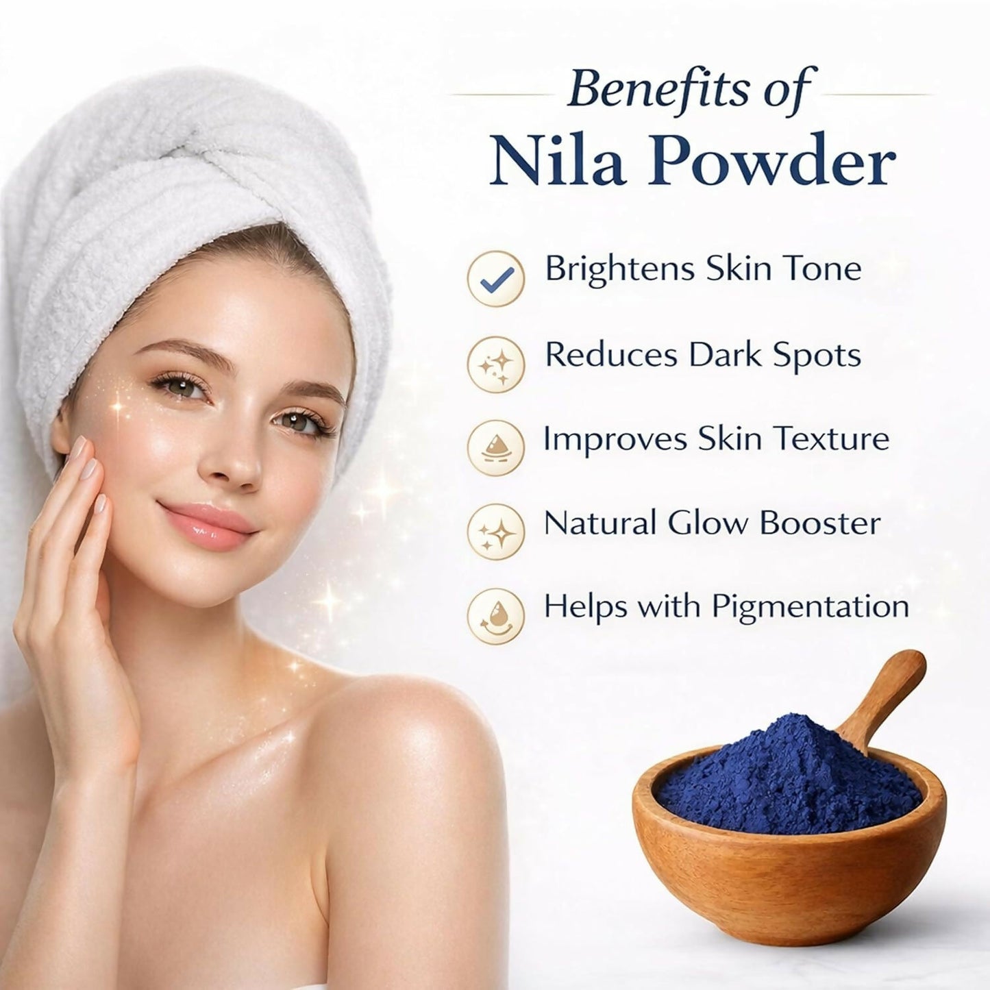 Bare Alpha Moroccan Nila Powder – 100% Natural Indigo Blue Powder - Dista