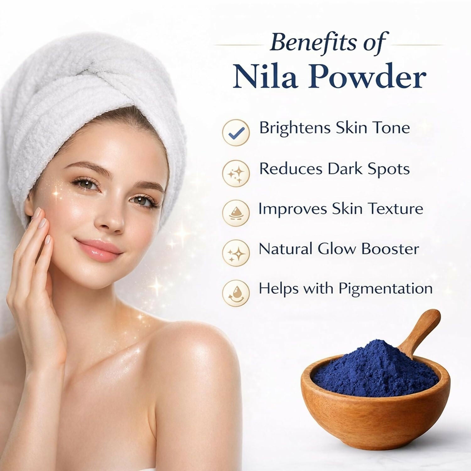 Bare Alpha Moroccan Nila Powder – 100% Natural Indigo Blue Powder - Dista