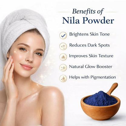 Bare Alpha Moroccan Nila Powder – 100% Natural Indigo Blue Powder - Dista