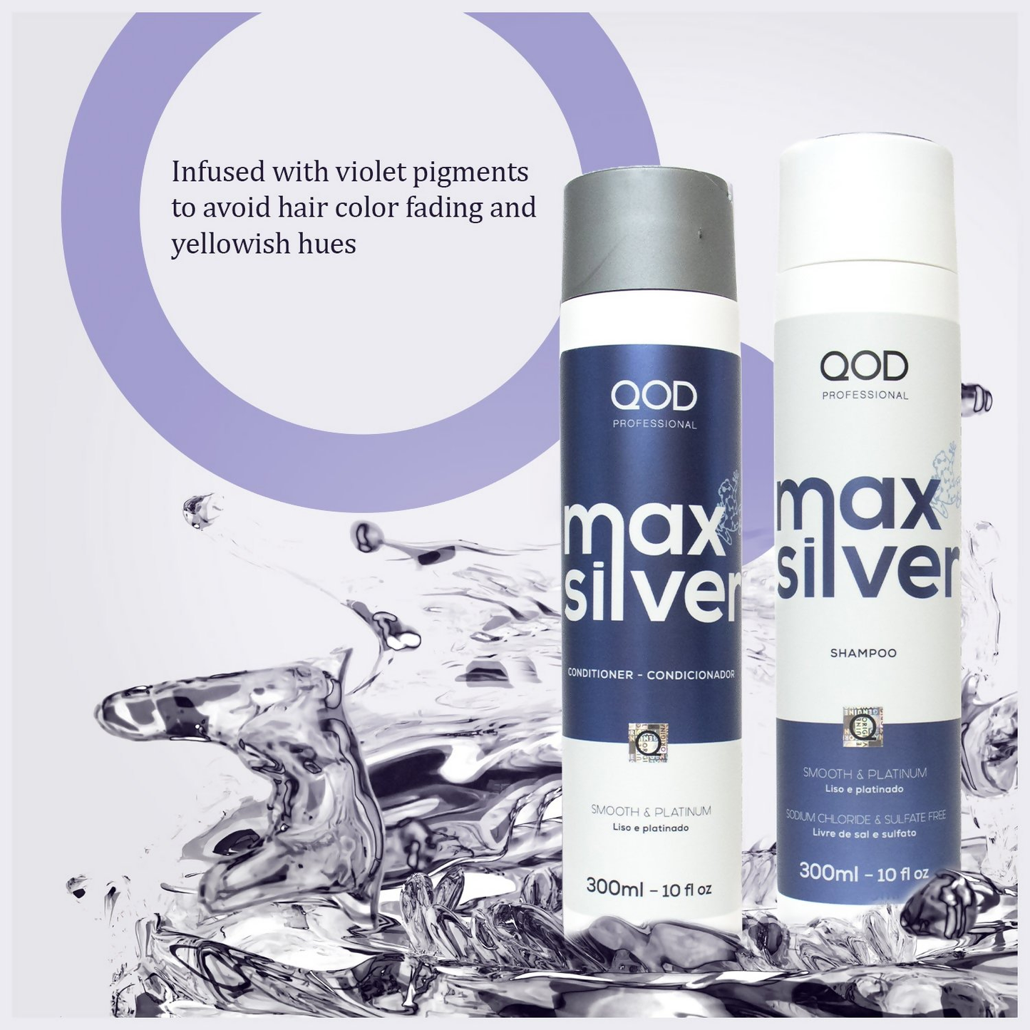 QOD Professional Max Silver Shampoo and Conditioner - Distacart