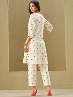 Thumbnail for Sangria Embroidered Pure Cotton Kurta Sets