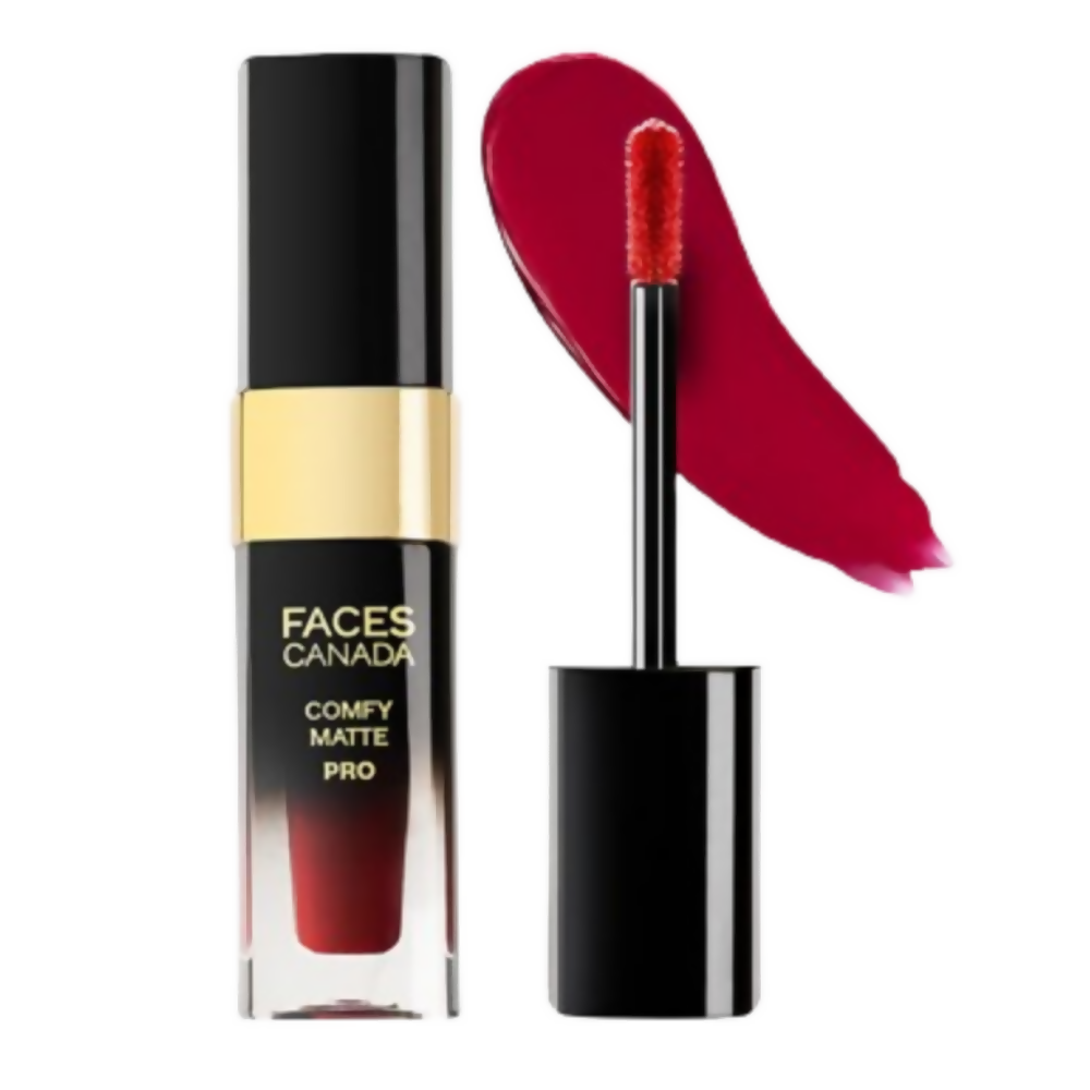 Faces Canada Comfy Matte Pro Liquid Lipstick - Revival Maroon 14 - Distacart