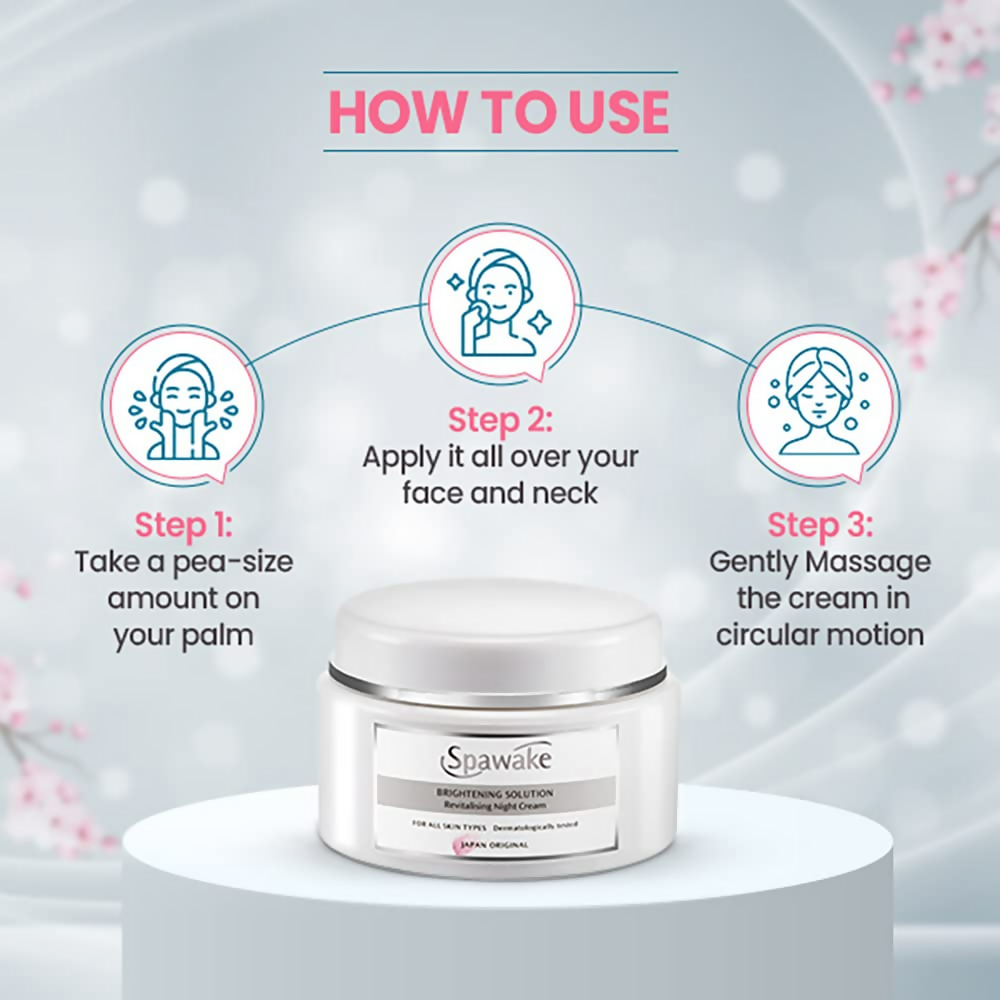 Spawake Vitamin C Night Cream Brightening Solution Revitalising - Distacart