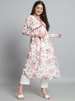 Thumbnail for Fab Fashion White Floral Alia Cut Set - Distacart