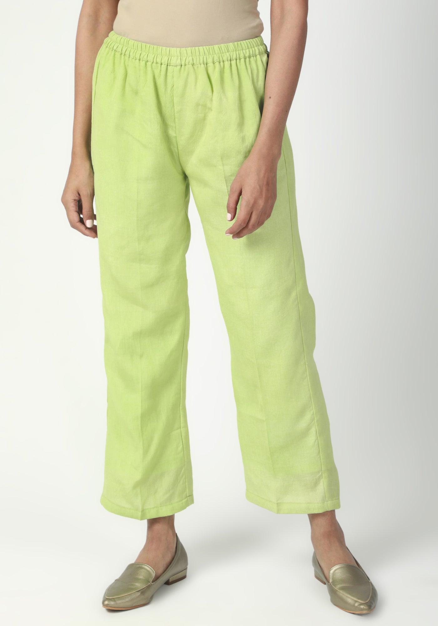 trueBrowns Green Silver Laced Kurta-Pant - Distacart