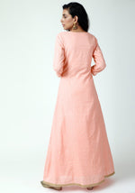Thumbnail for trueBrowns Peach Lace Kurta-Pant-Dupatta - Distacart