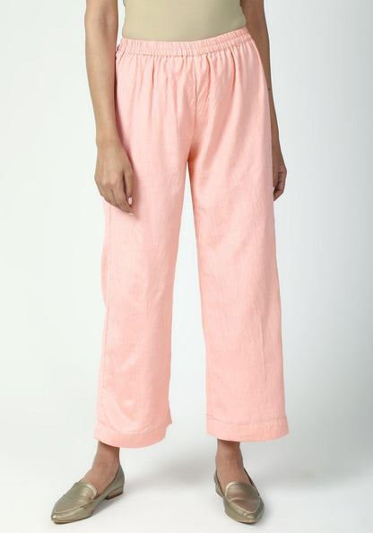 trueBrowns Peach Lace Kurta-Pant-Dupatta - Distacart