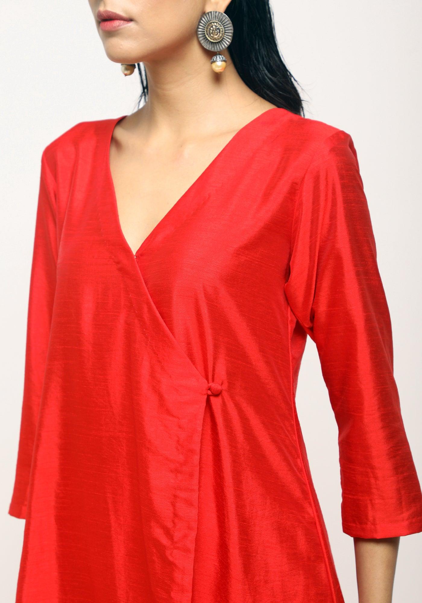 trueBrowns Pink Angrakha Set | Relove