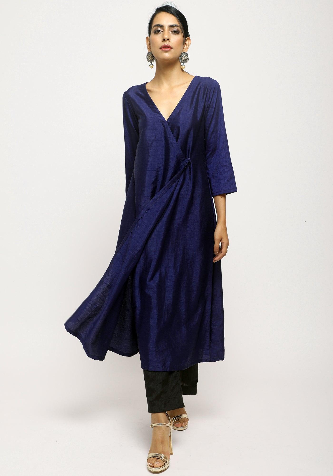 trueBrowns Blue Angrakha Set - Distacart