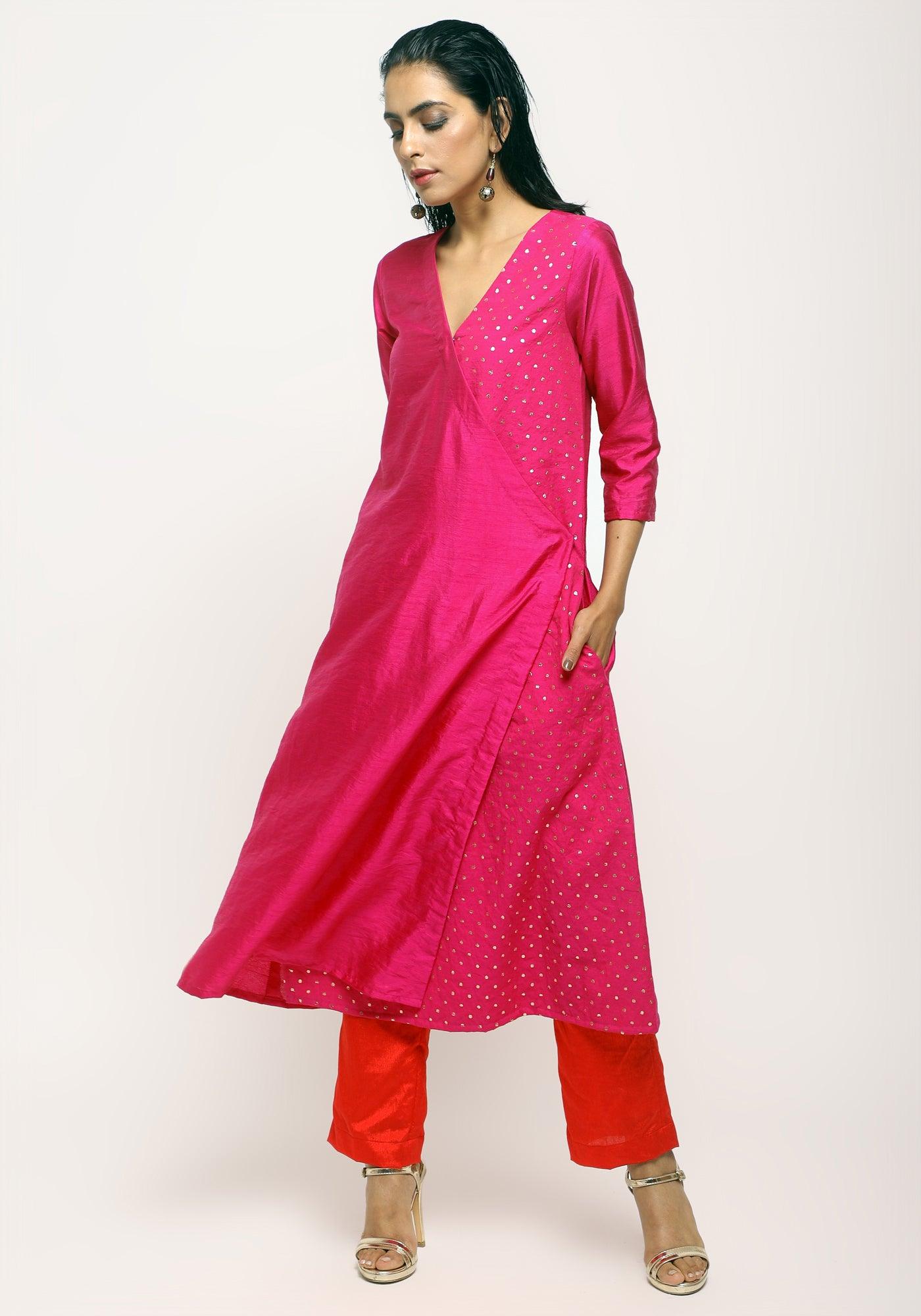 trueBrowns Pink Foil Angrakha Set - Distacart