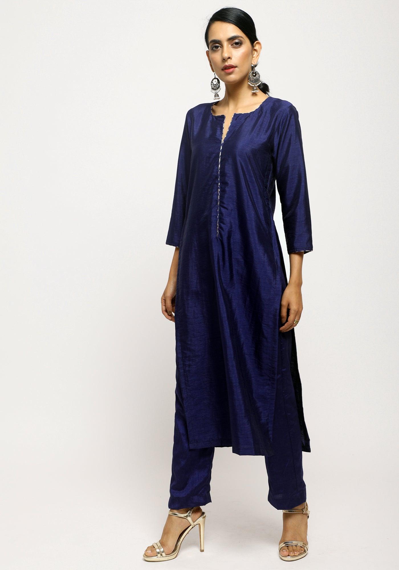 trueBrowns Blue Foil High Slit Set - Distacart