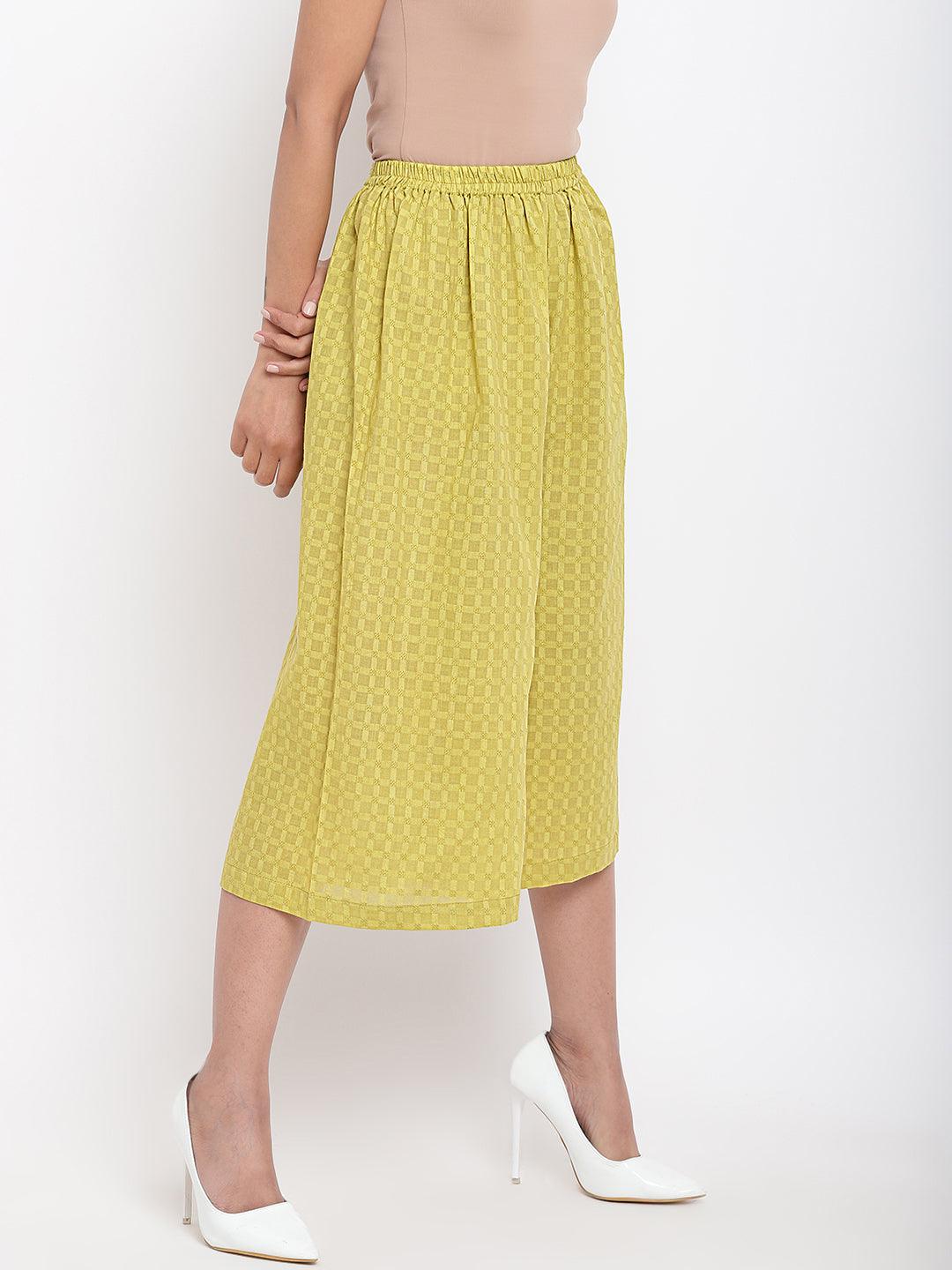 trueBrowns Green Cotton Pant - Distacart