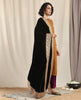 trueBrowns Black Velvet Embroidered Lace Shawl - Distacart